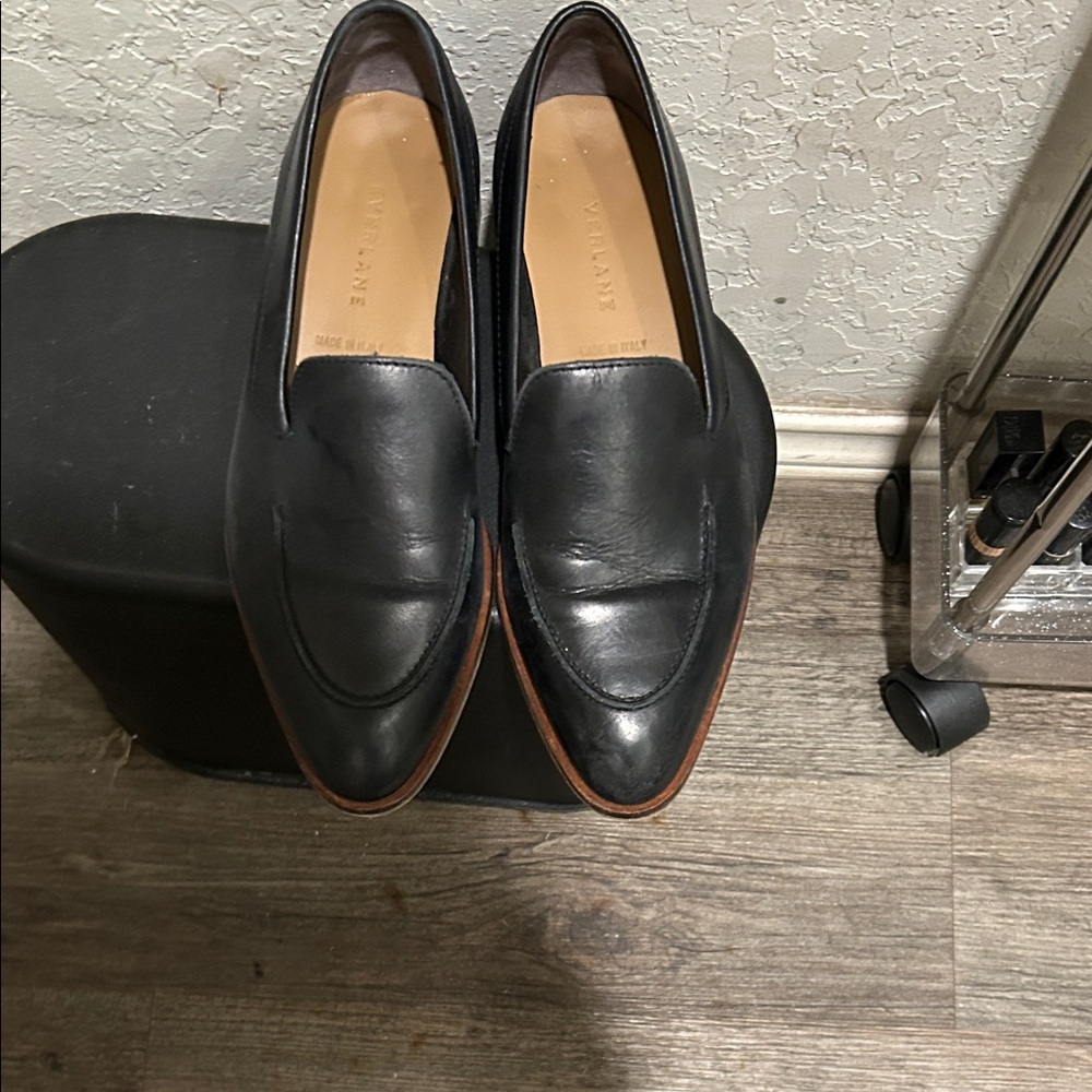 Everlane Black Leather Loafers